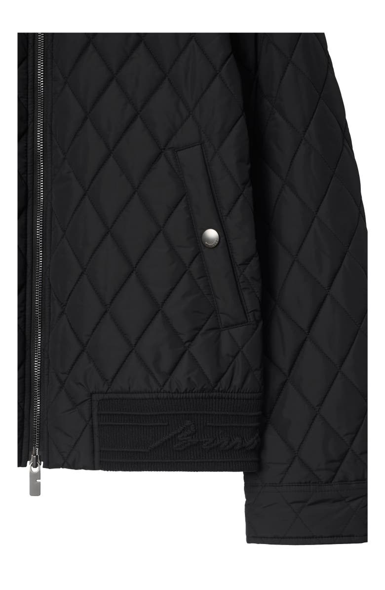 Burberry Quilted Nylon Jacket, Alternate, color, Black