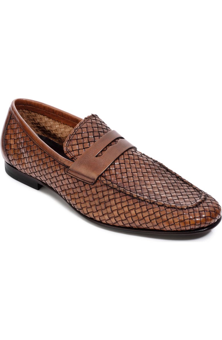 TO BOOT NEW YORK Zenith Penny Loafer, Main, color, Cognac