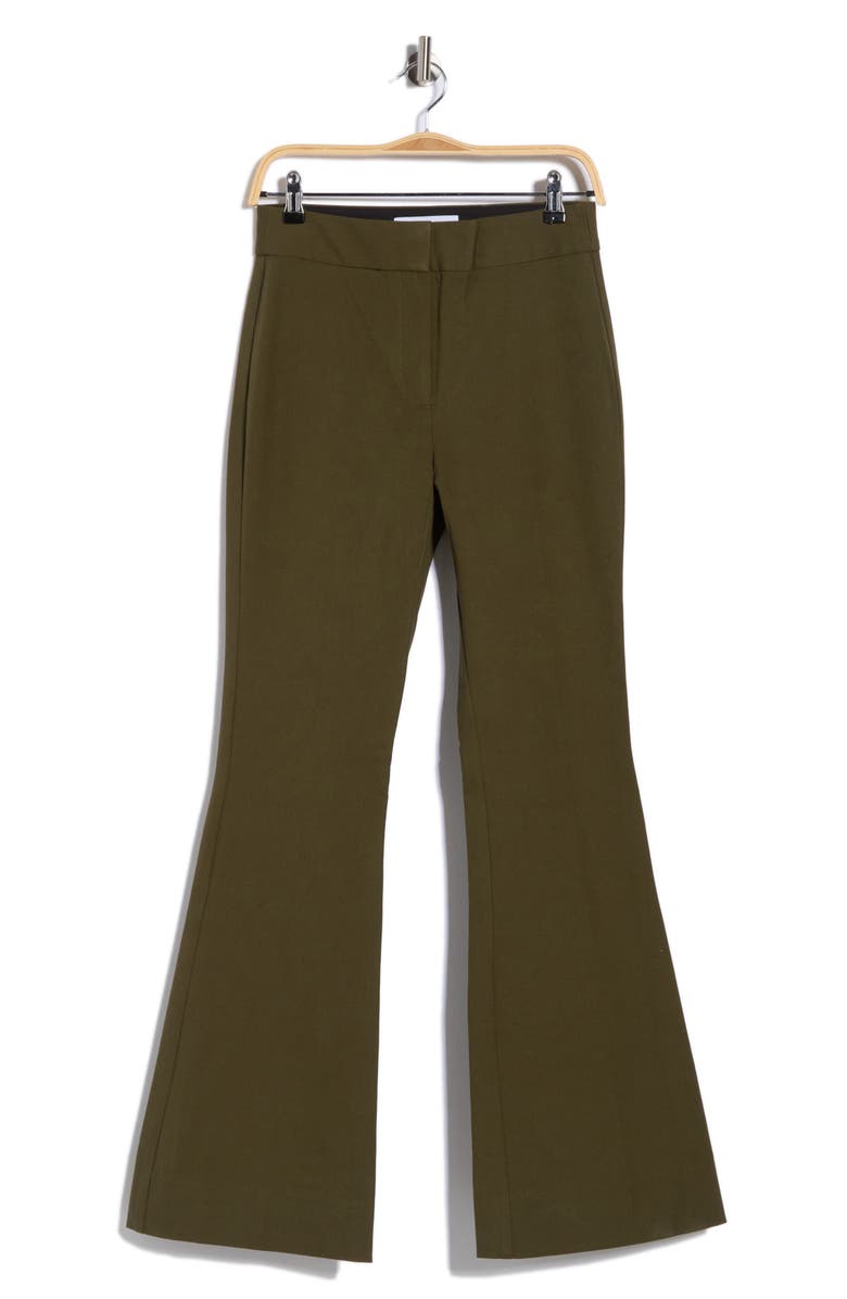 Derek Lam 10 Crosby Flare Trousers, Main, color, Army