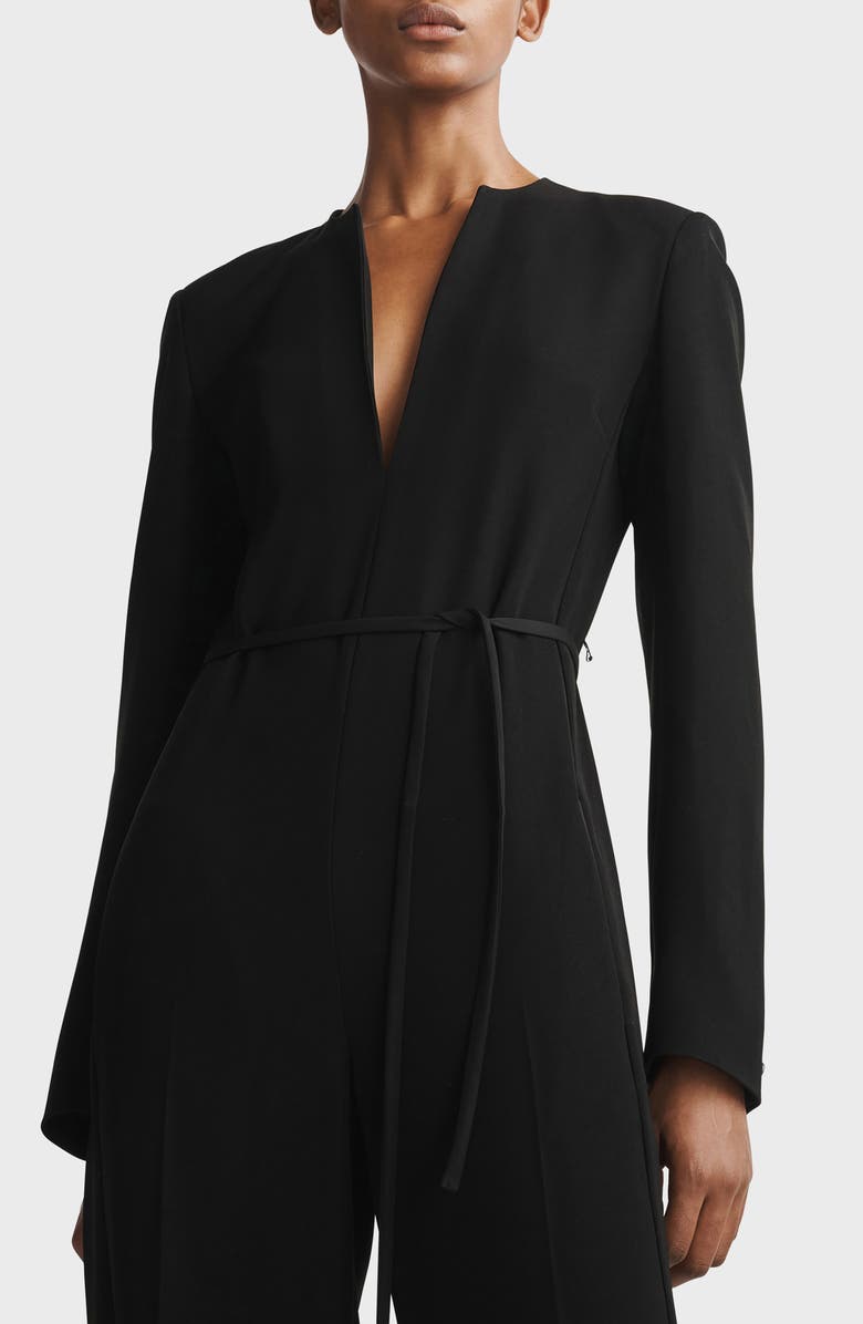 rag & bone Sonia Plunge Crepe Jumpsuit, Alternate, color,