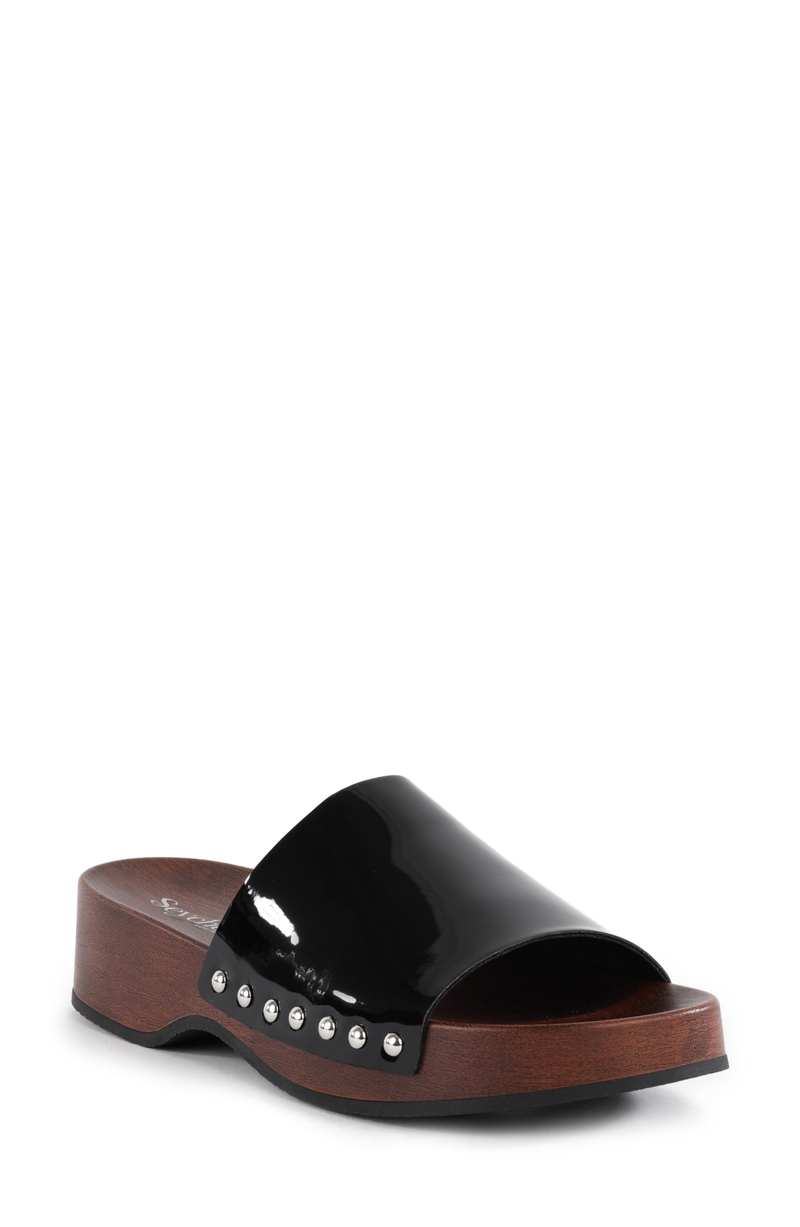 Seychelles Fantasy Platform Sandal, Main, color, Black