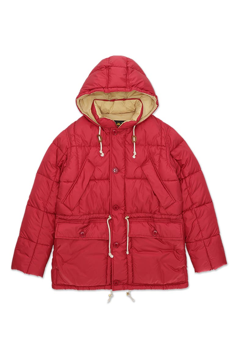 Hickory Padded Anorak Jacket, Main, color, RED