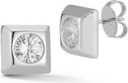 GLAZE JEWELRY Cubic Zirconia Square Stud Earrings