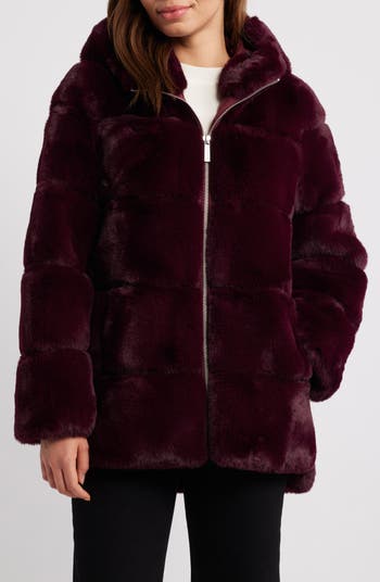 Michael shops Kors Faux Fur Jacket Womens