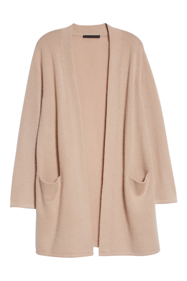 Open Front Cashmere Sweater Coat, Alternate, color, TAUPE