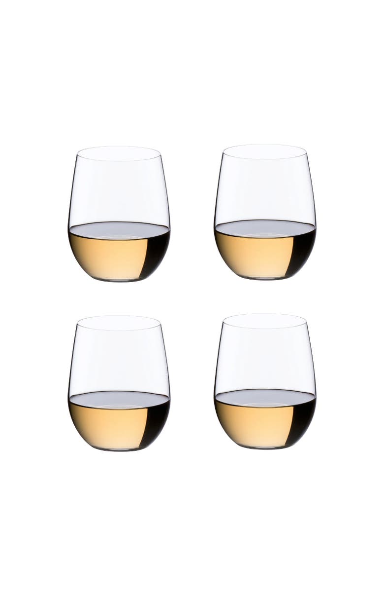 Riedel O Viognier/Chardonnay Wine Tumbler, Set of 4, Main, color, Clear