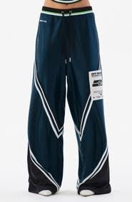 Off Season Shiny Tricot Chevron Track Pants