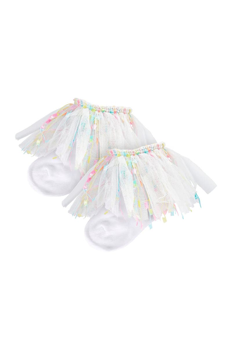 MeMoi Confetti Anklet Sock, Alternate, color, White