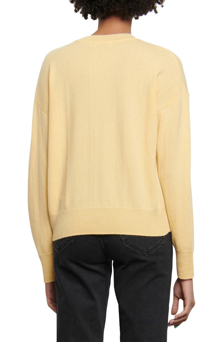 SANDRO Yelli Wool & Cashmere Sweater, Alternate, color, 