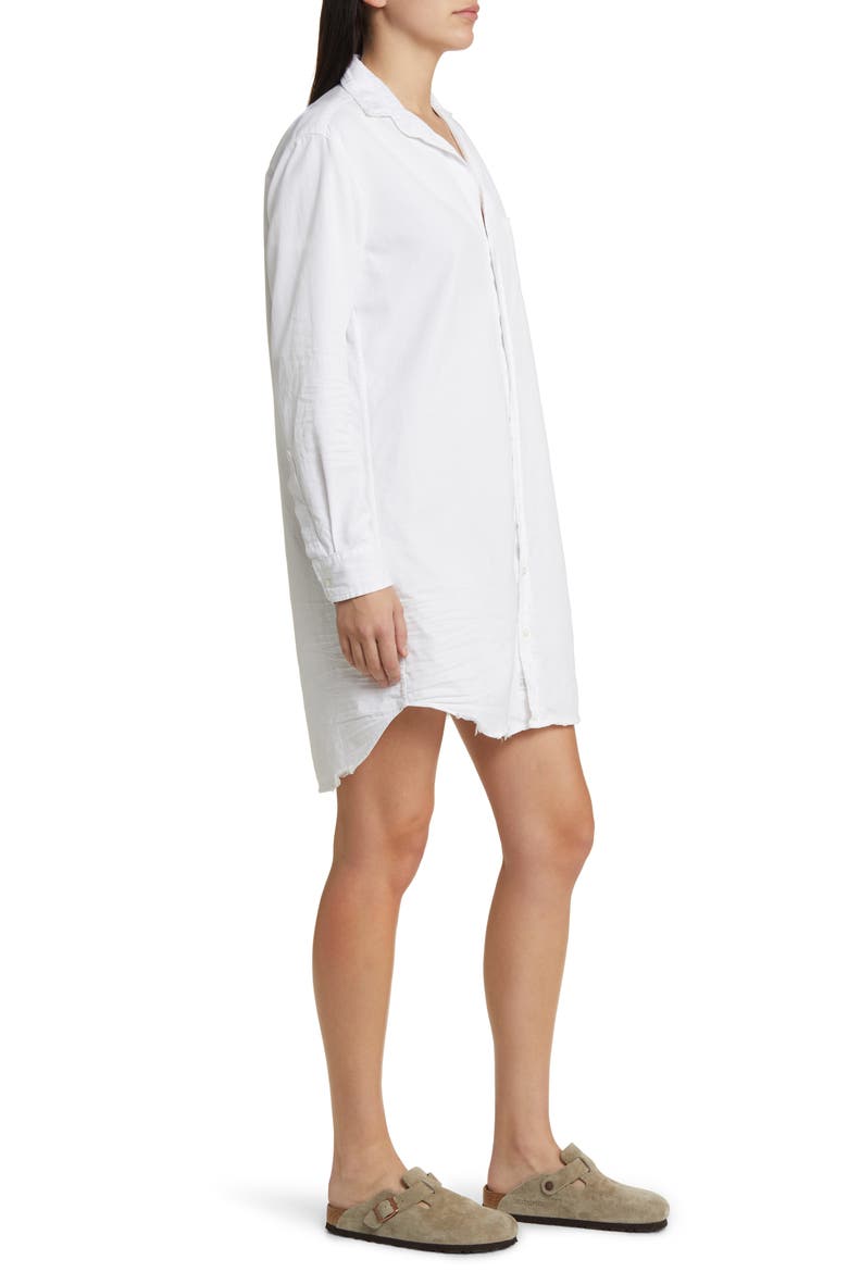 Mary Classic Long Sleeve Shirtdress, Alternate, color, WHITE TATT
