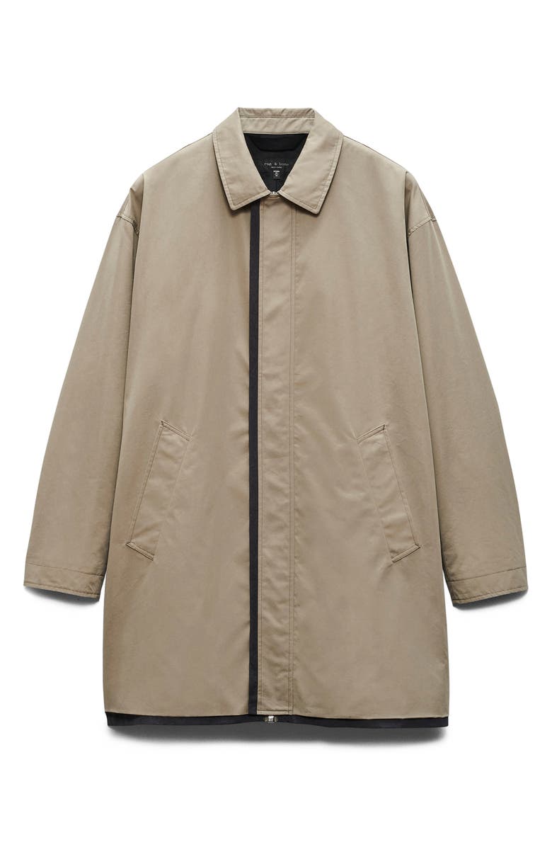rag & bone Thomas Cotton Blend Car Coat, Alternate, color, Elephant Grey