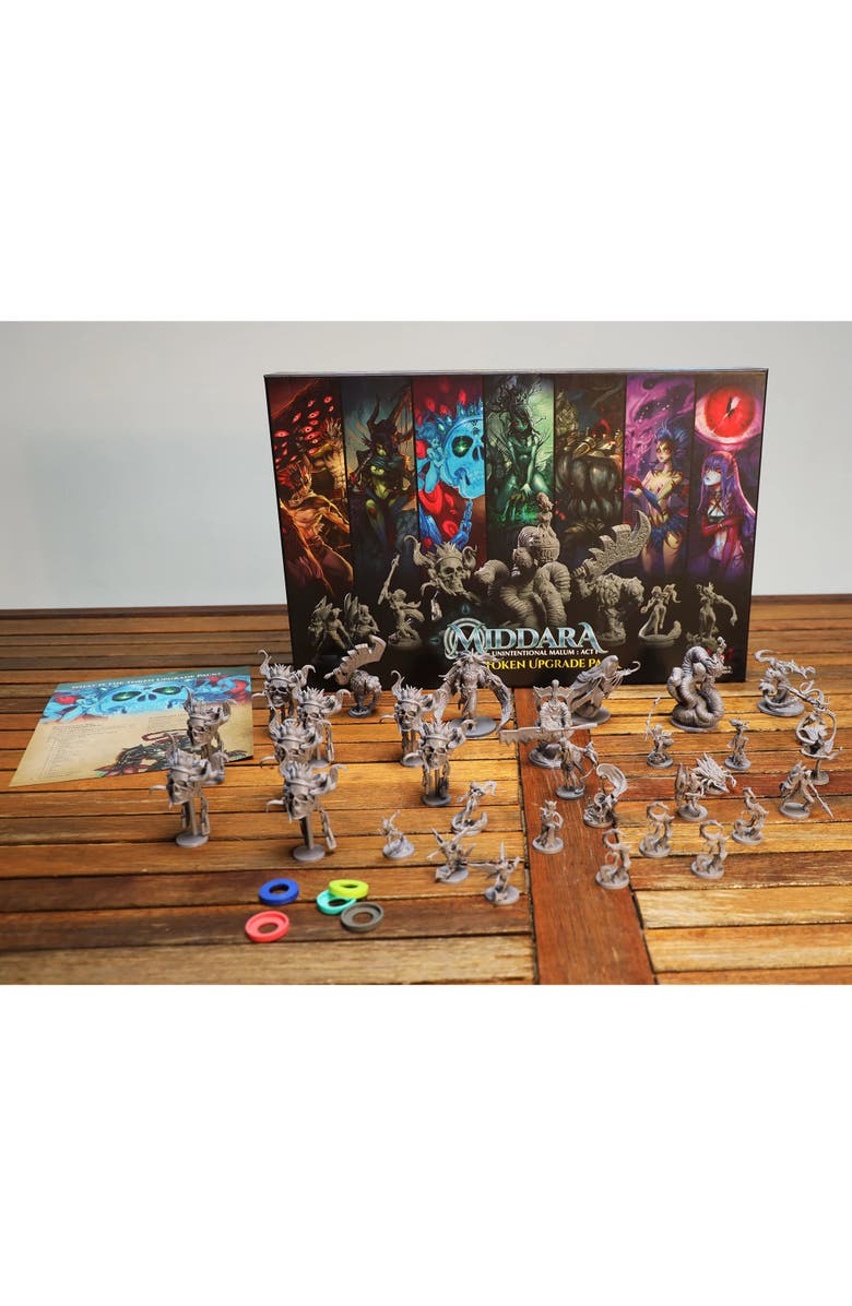 Middara Unintentional Malum Act 1, Token Upgrade Pack, 32 Plastic Miniatures, Alternate, color, Multicolored