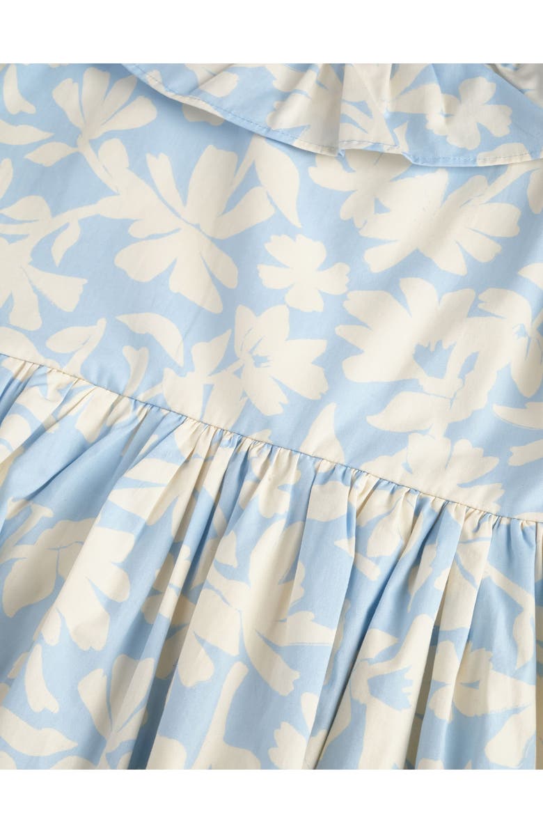 Scotch & Soda Kids' Ruffle Dress & Headband Set, Alternate, color, Skyway