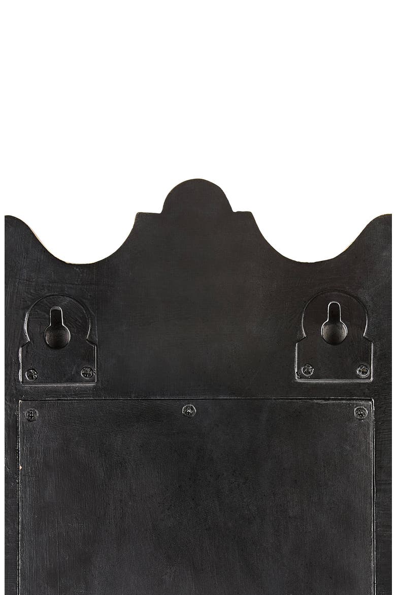 Courtly Check Small Wall Mirror, Alternate, color, BLACK