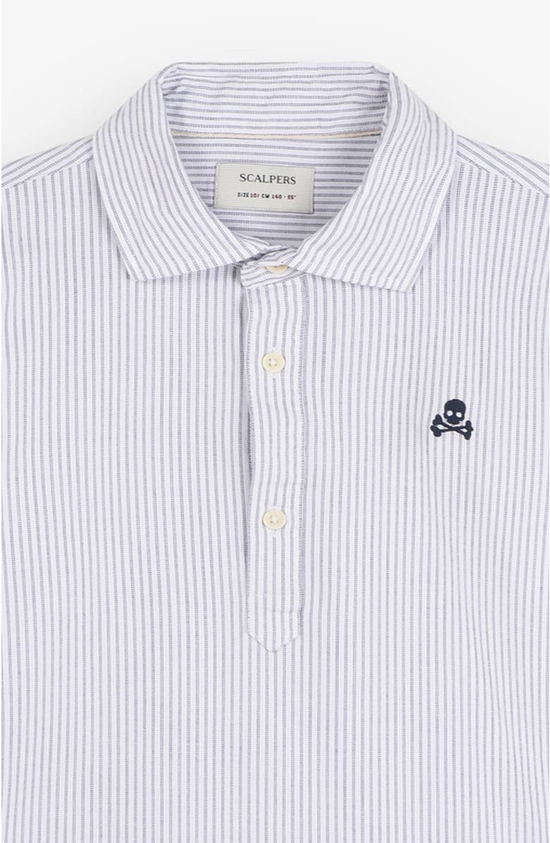 Scalpers Polerashirt Kids, Alternate, color, Navystripes