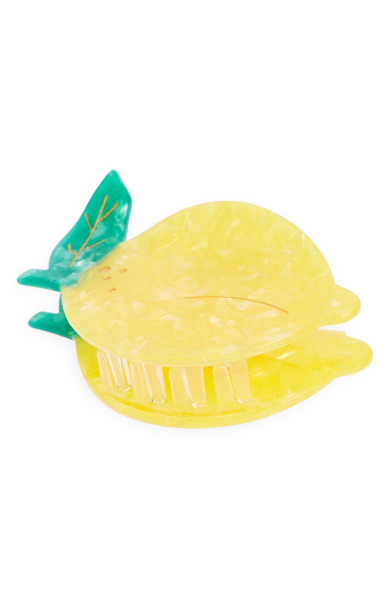 Solar Eclipse Lemon Claw Hair Clip, Main, color,