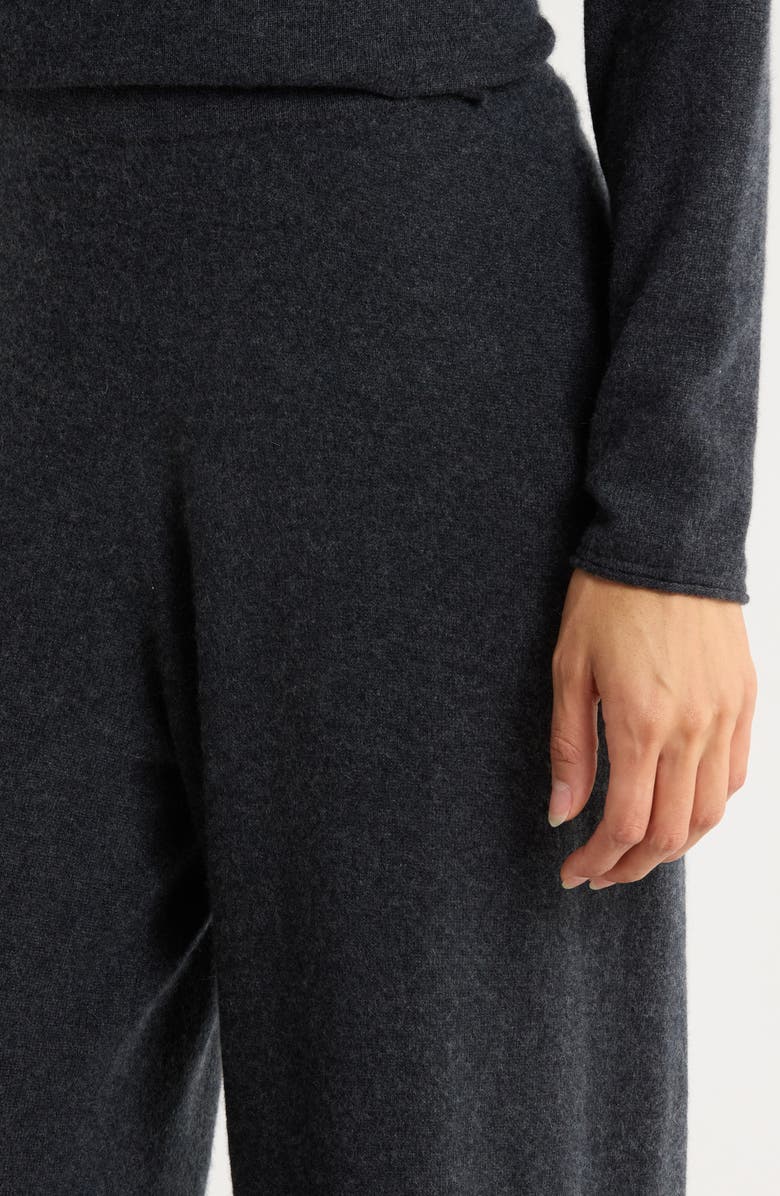 Nordstrom Cashmere Lounge Pants, Alternate, color, Dark Charcoal Heather