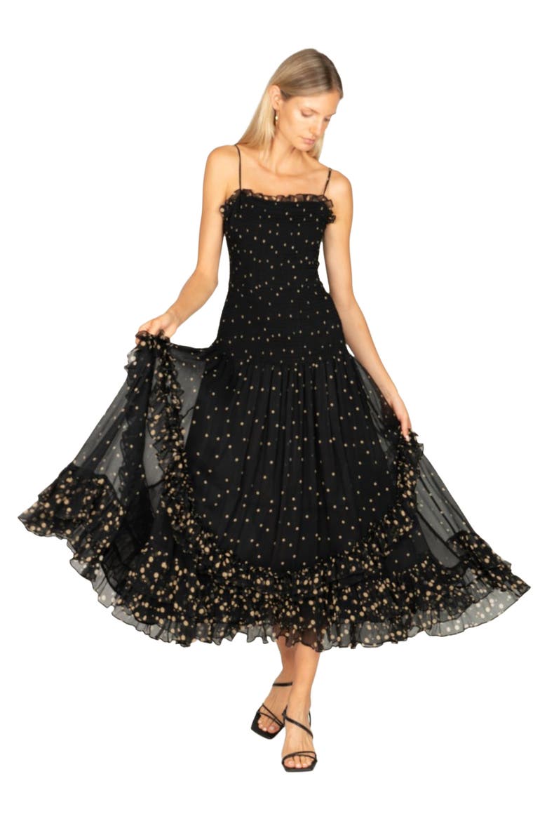Bianca Maxi Dress, Alternate, color, Mixed Polka Dot