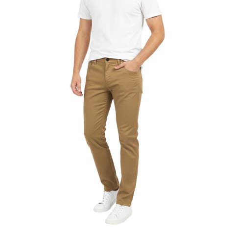 Mens 2 Pack Chinos Slim Fit Stretch Pants