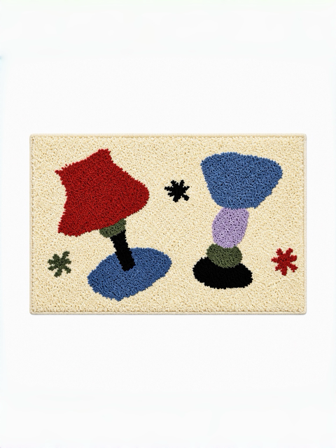 Happy Hour Flocked Bath Rug
