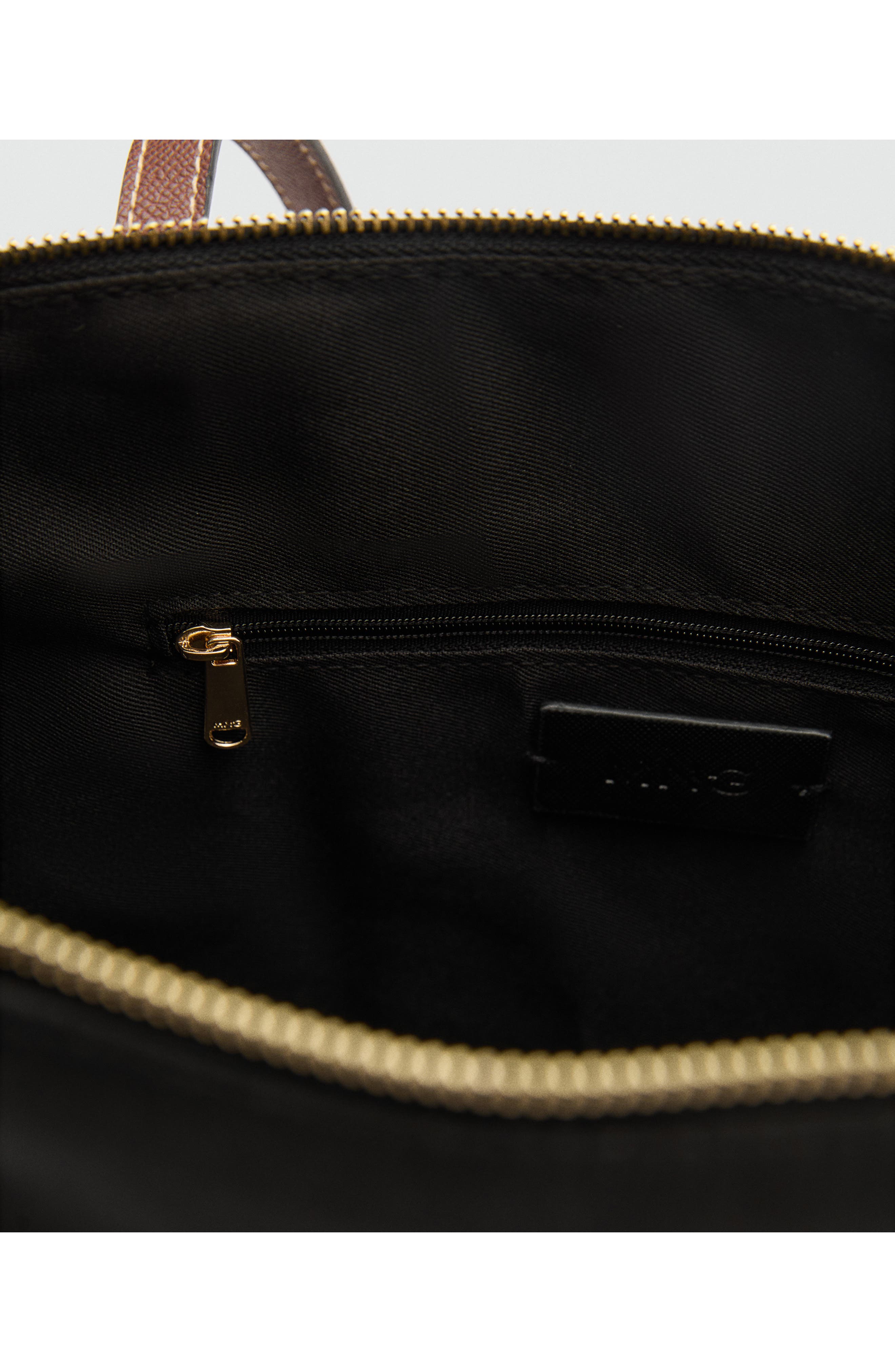 MANGO Nylon Shopper Bag, Alternate, color, 