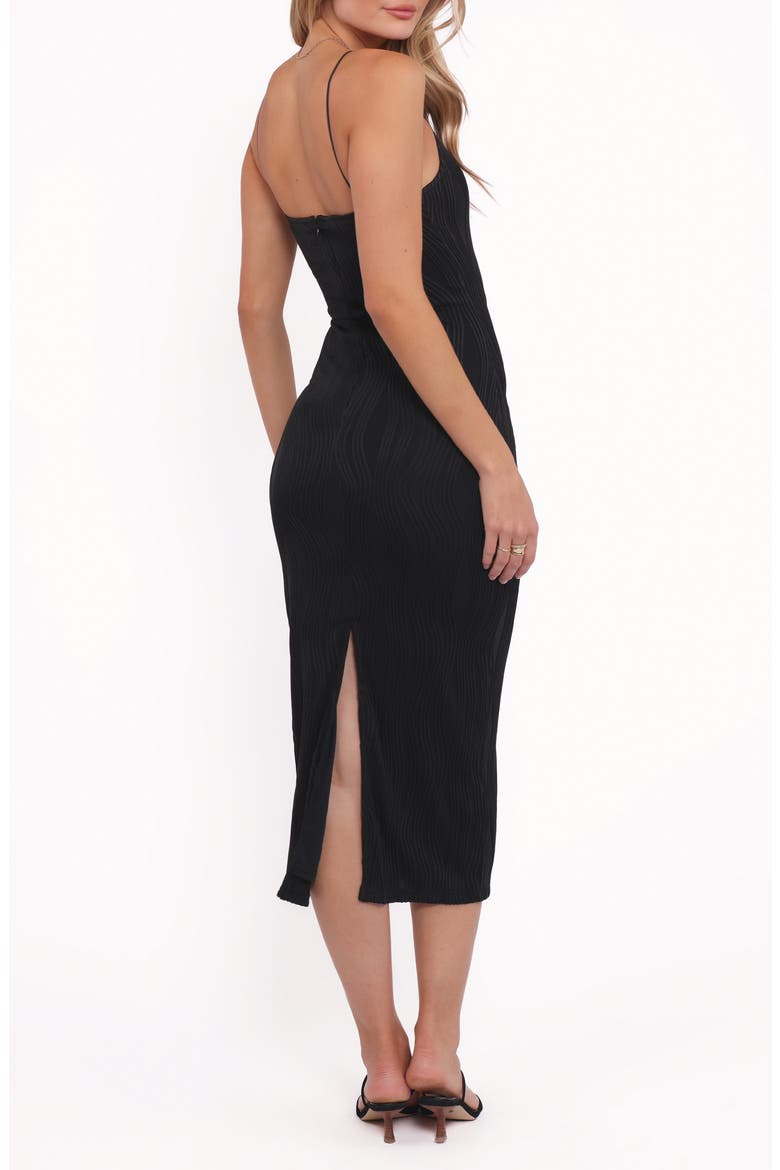 Moira Sleeveless Midi Dress, Alternate, color, BLACK