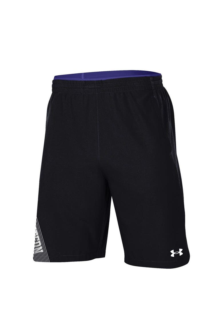 Men's Under Armour Black Northwestern Wildcats 2021 Sideline Woven Shorts, Alternate, color, Black