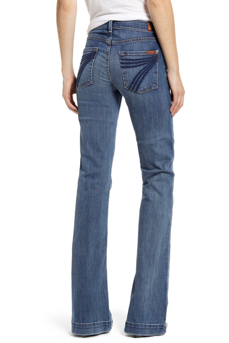 7 For All Mankind® Dojo Flare Jeans, Alternate, color, AUTHENTIC LUCK