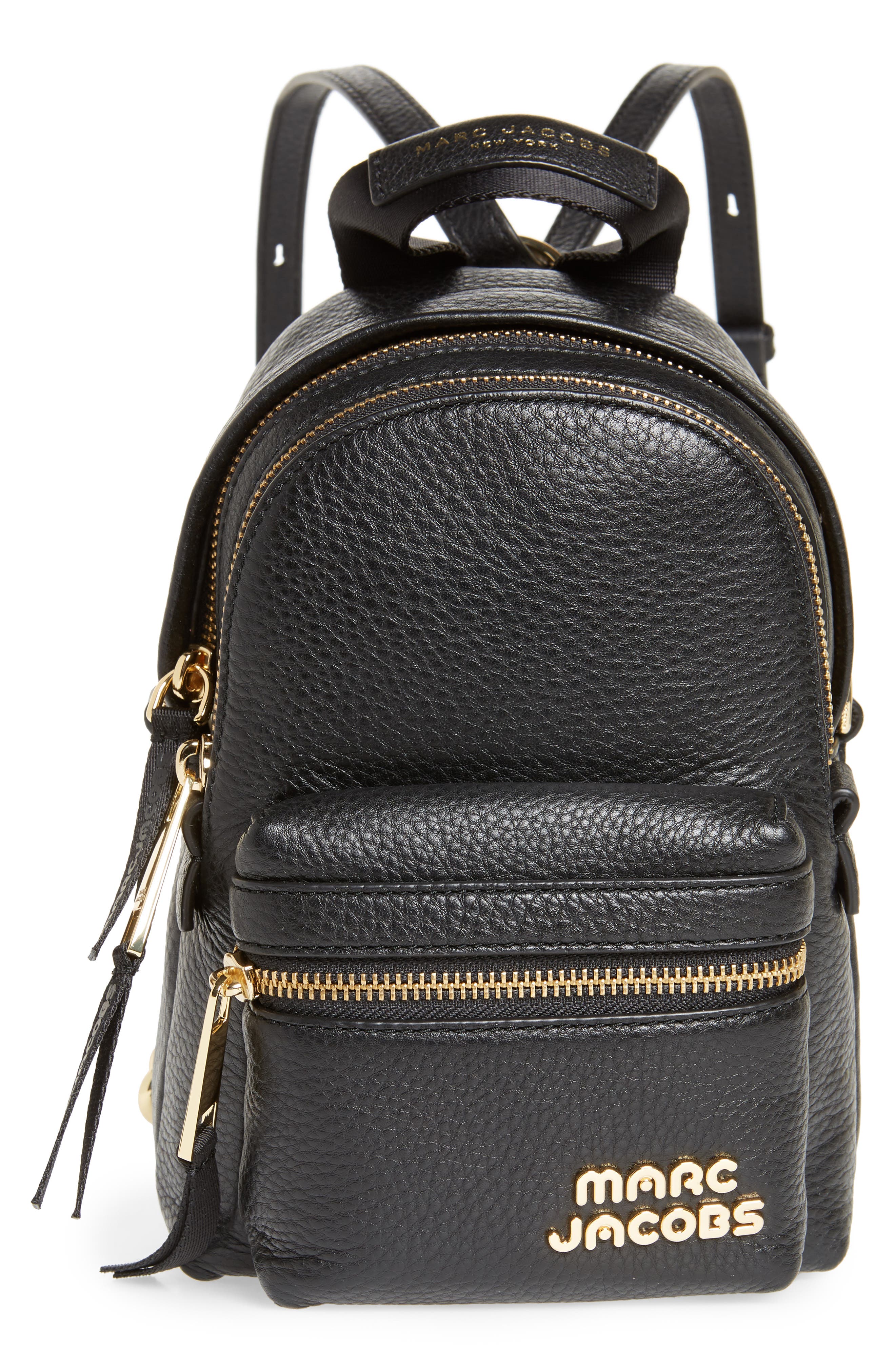 Marc Jacobs Mini Trek Leather Backpack, Main, color, 