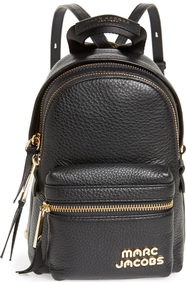Marc Jacobs Mini Trek Leather Backpack, Main, color,