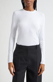 Vince Luxe Long Sleeve Crewneck Top