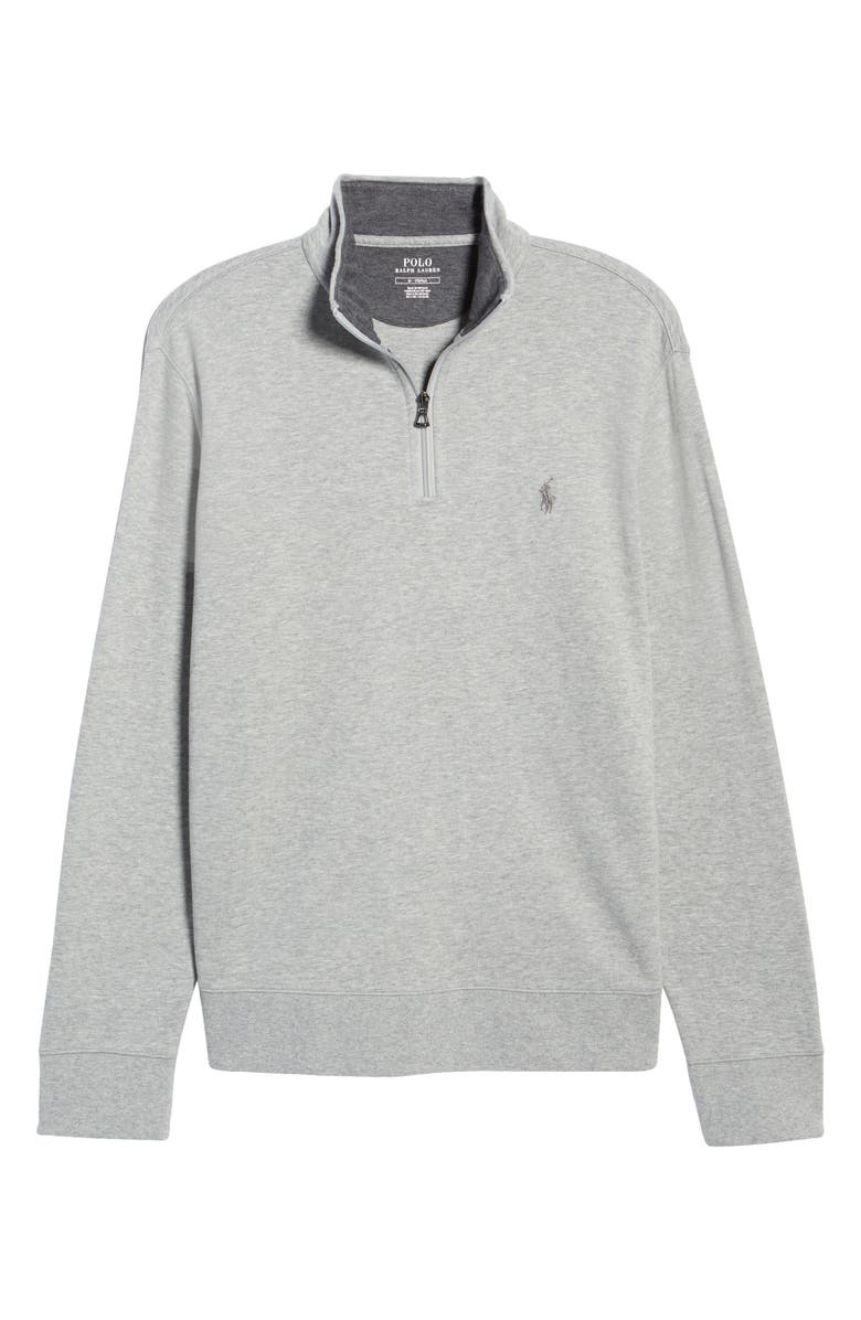 Polo Ralph Lauren Lux Heathered Quarter Zip Pullover, Alternate, color, 