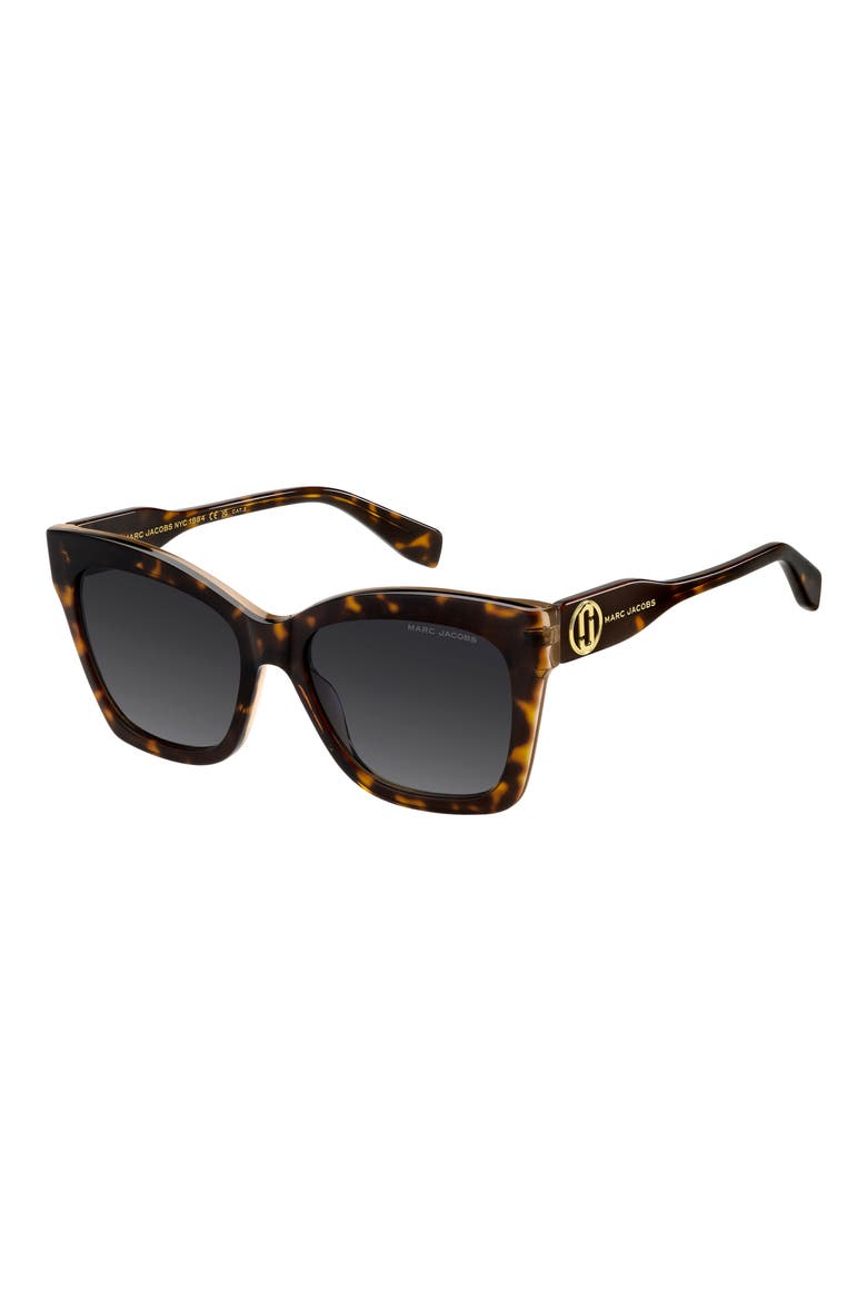 54mm Cat Eye Sunglasses, Alternate, color, HAVANA/ DARK GREY