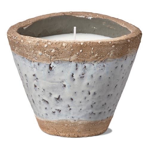 Tag Laguna Rustic Rim Citronella Candle For Outdoor Relaxation In White