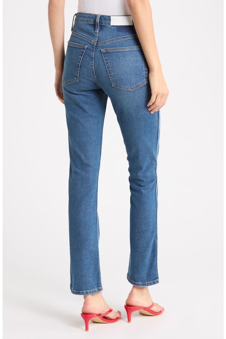 The Dagger High Waist Slim Straight Leg Jeans, Alternate, color, MENDOINDIGO