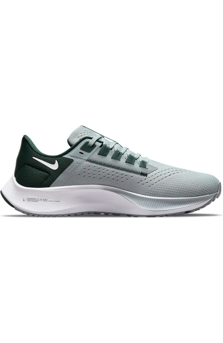 Nike Unisex Nike Gray Michigan State Spartans Zoom Pegasus 38 Running Shoe, Alternate, color,