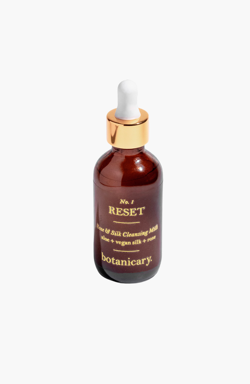 Botanicary No. 1 Reset Rose & Silk Cleansing Milk In Amber Brown