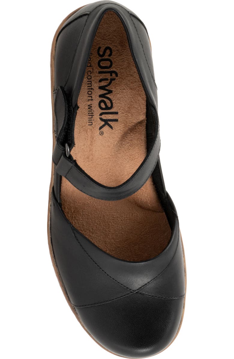 SoftWalk<sup>®</sup> Miri Ankle Strap Platform Wedge Clog, Alternate, color, Black