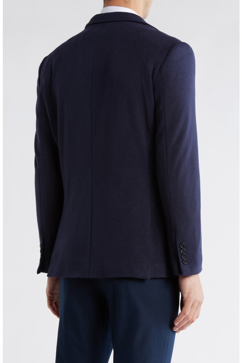 Brushed Ribbed Knit Sport Coat, Alternate, color, NAVY