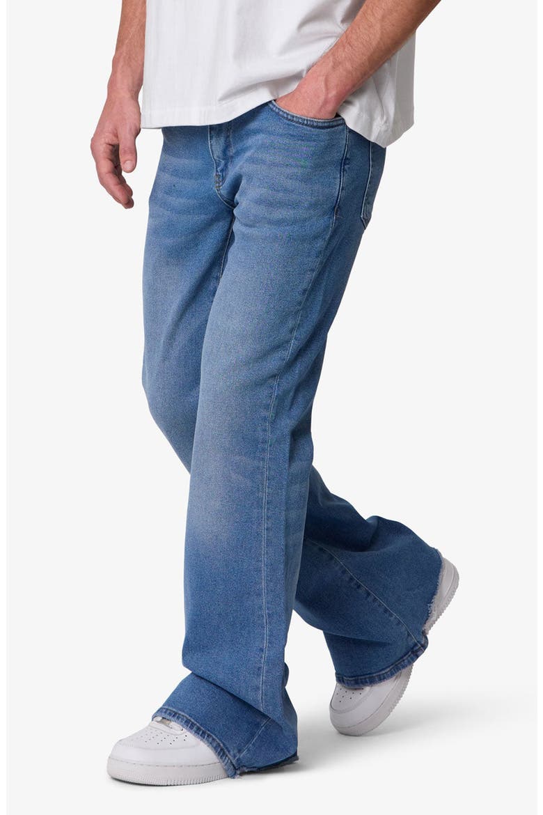 Super Flare Jeans, Alternate, color, MEDIUM BLUE
