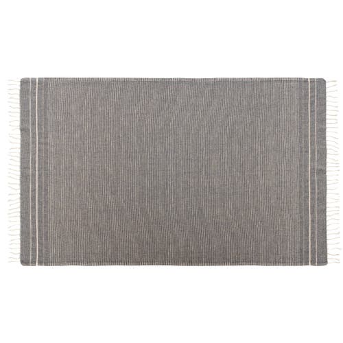 Olive And Linen Olive & Linen Lugano Linen Turkish Towel In Gray