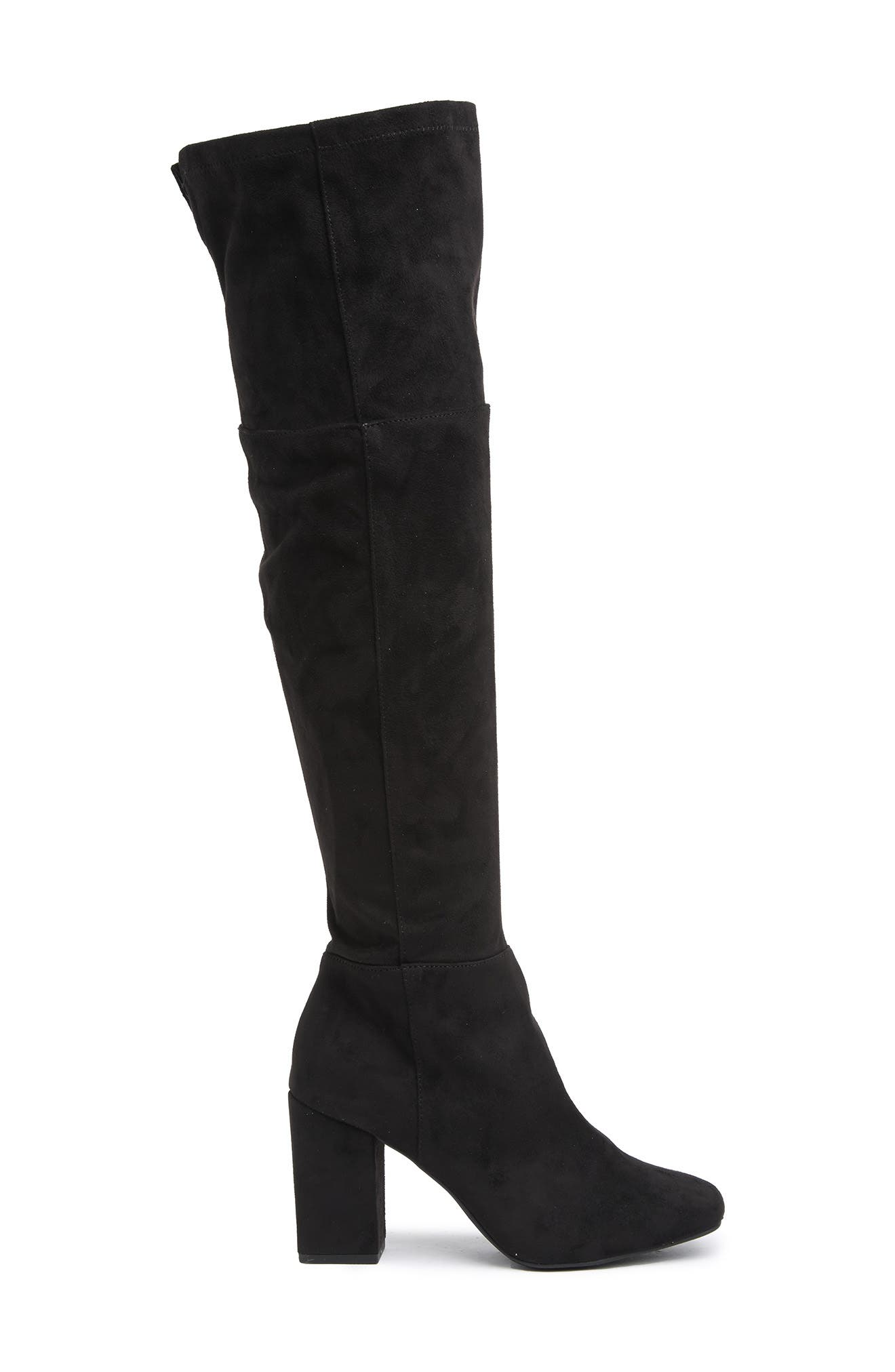 Cali Stretch Over-the-Knee Boot, Alternate, color, BLACK