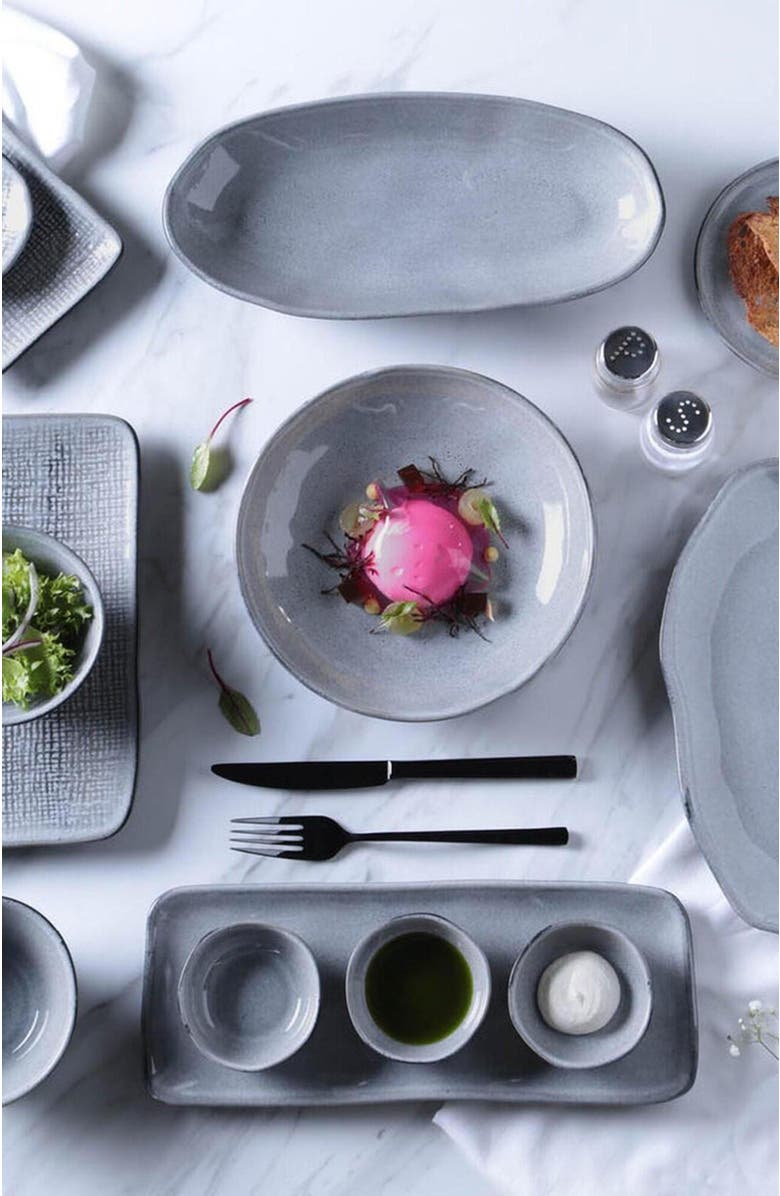 Porto Brasil Deep Oval Platter Set of 4, Alternate, color, Dust