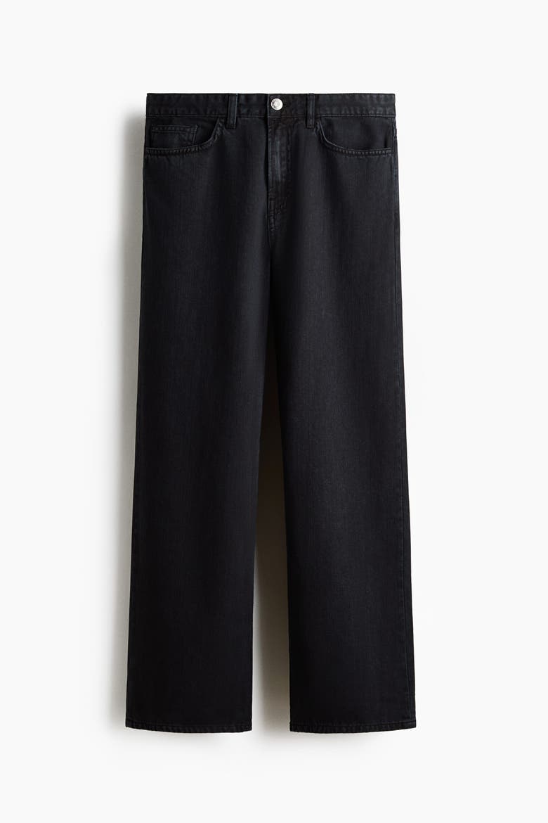 Relaxed-Fit Cotton Pants, Alternate, color, Denim black