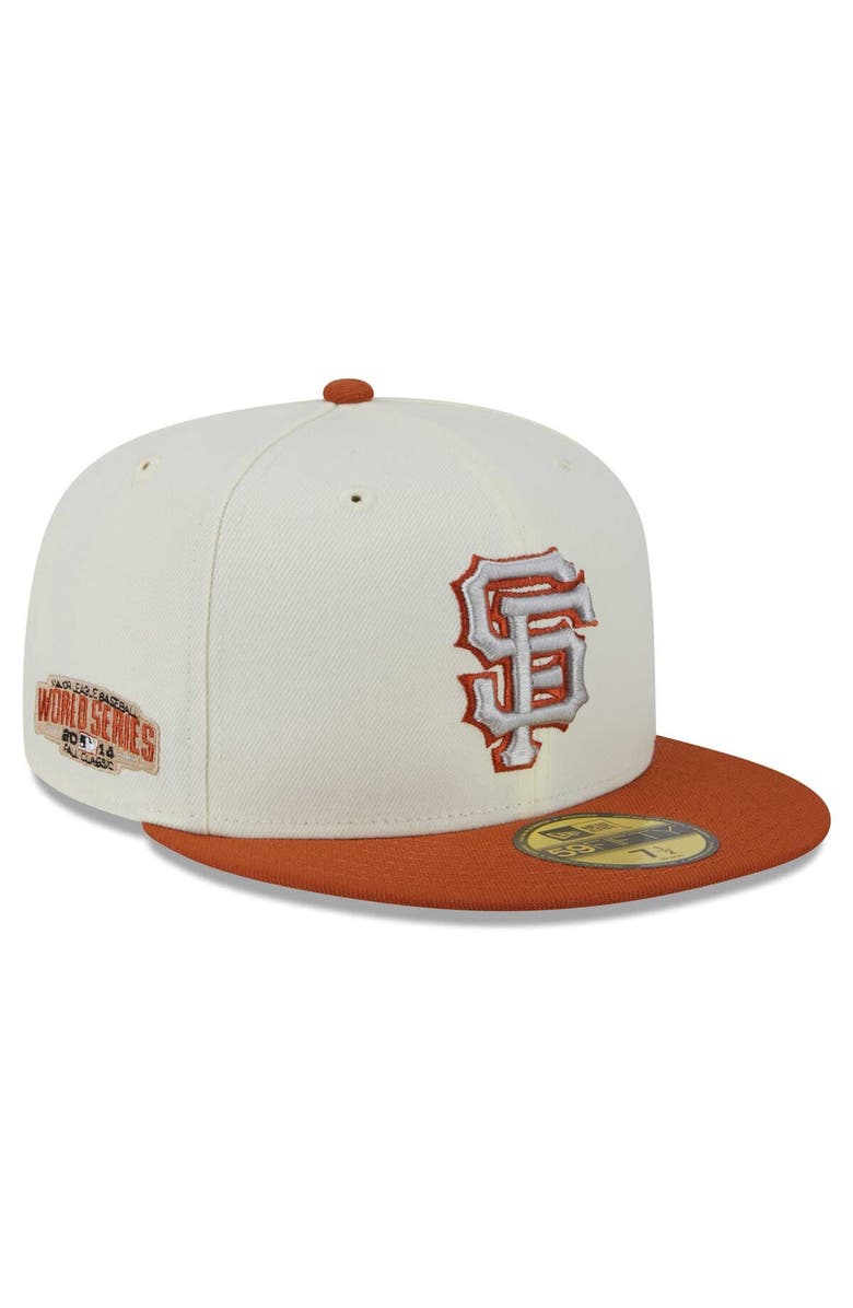 New Era Men's New Era Cream/Orange San Francisco Giants 59FIFTY Fitted Hat, Main, color, 