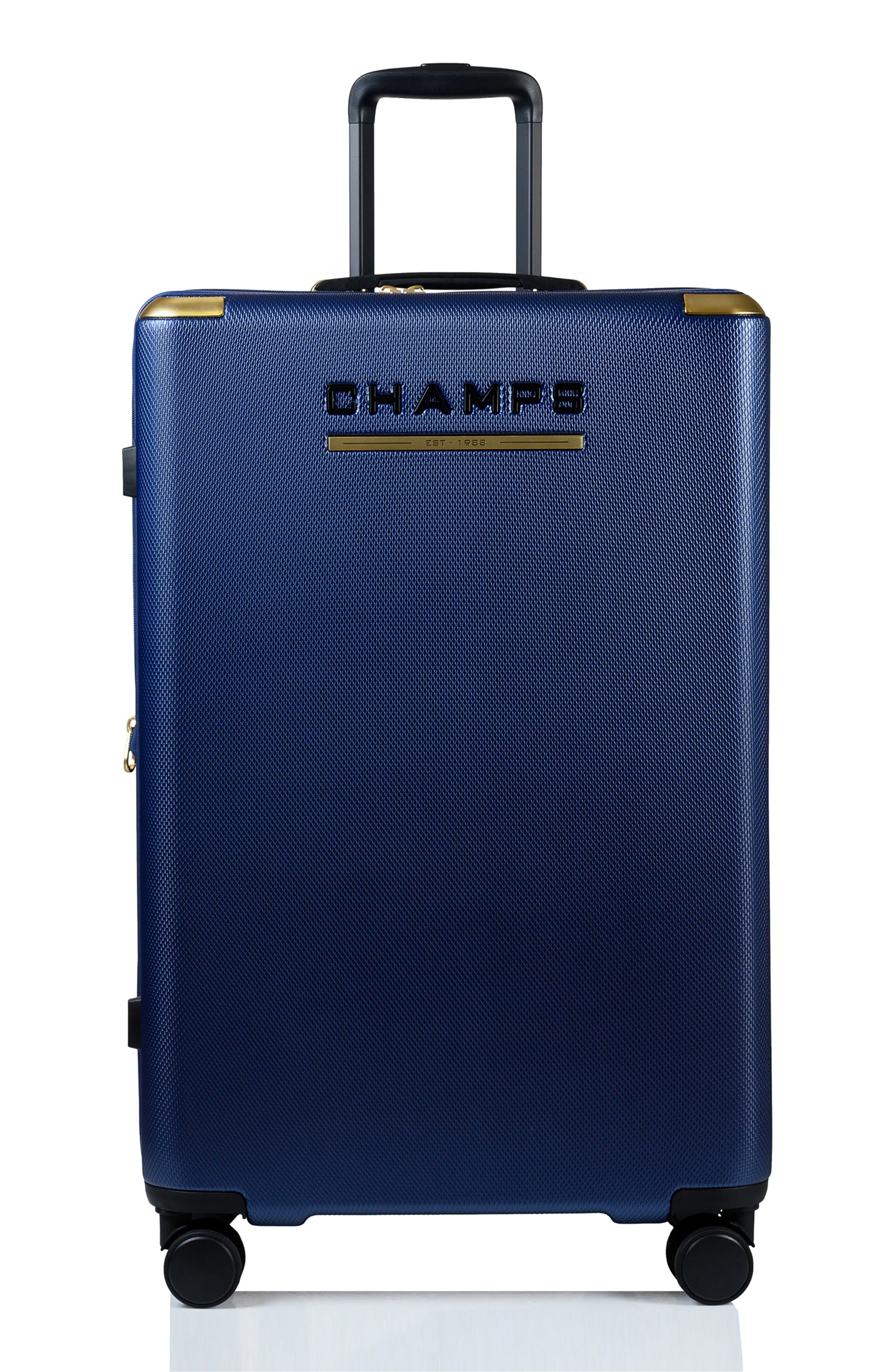 CHAMPS Luxe II 3-Piece Hardside Spinner Suitcases, Alternate, color, Navy