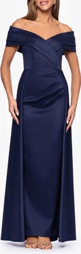 Xscape Evenings Off the Shoulder Mikado Gown