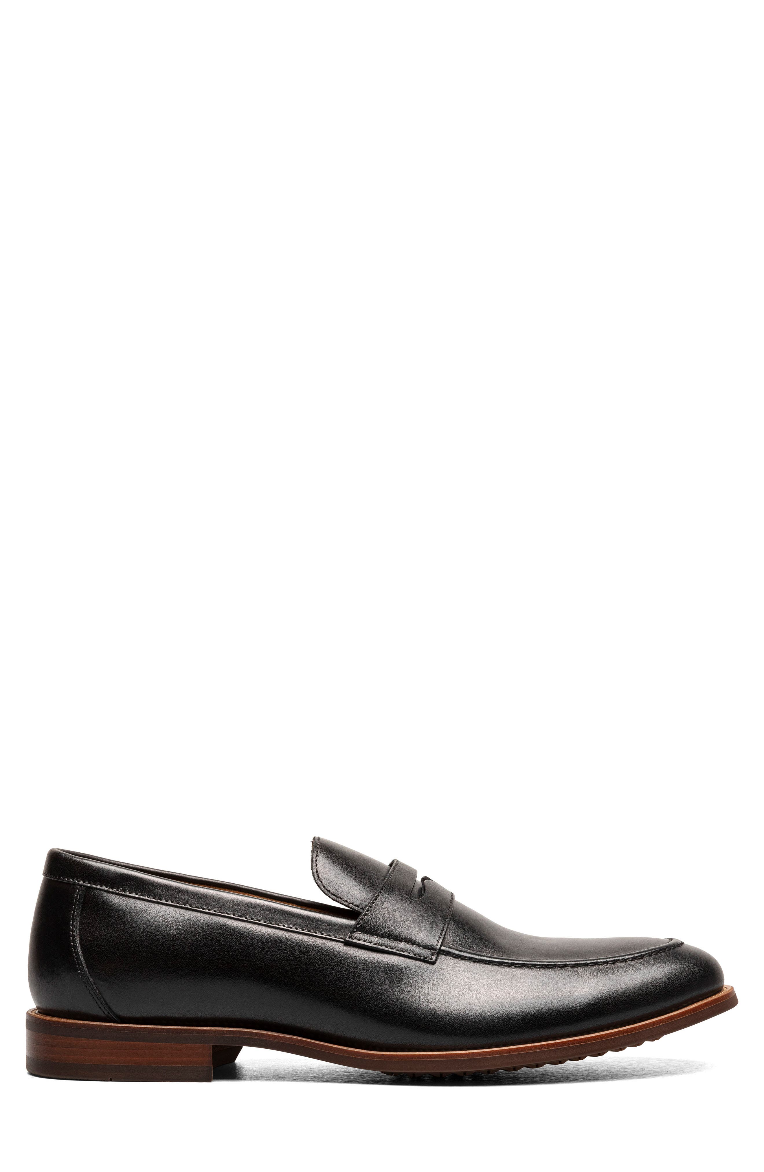 Florsheim Rucci Apron Toe Penny Loafer, Alternate, color, Black