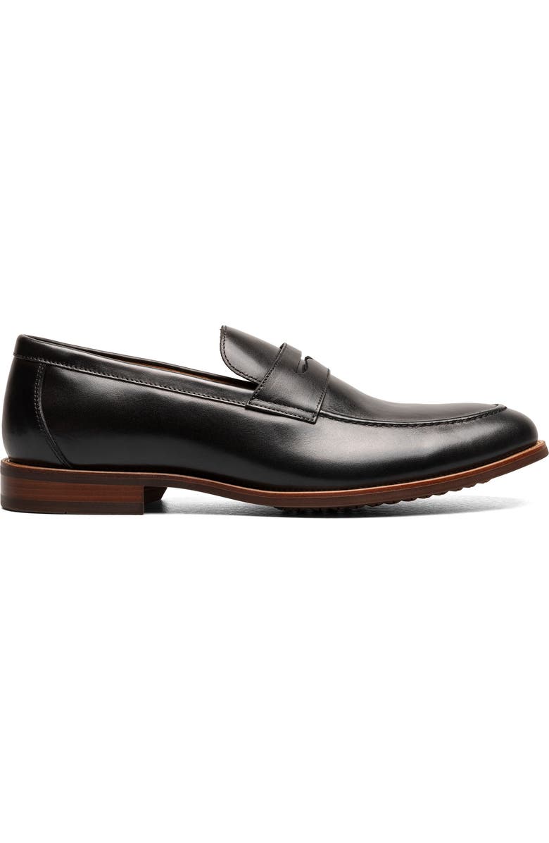 Florsheim Ruvo Moc Toe Penny Loafer, Alternate, color, Black