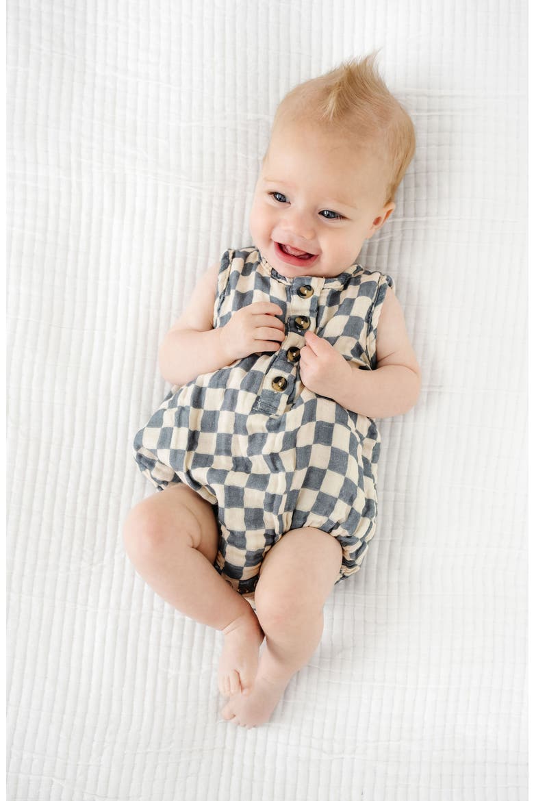 Cloud Cotton Muslin Bubble Romper, Alternate, color, MILES